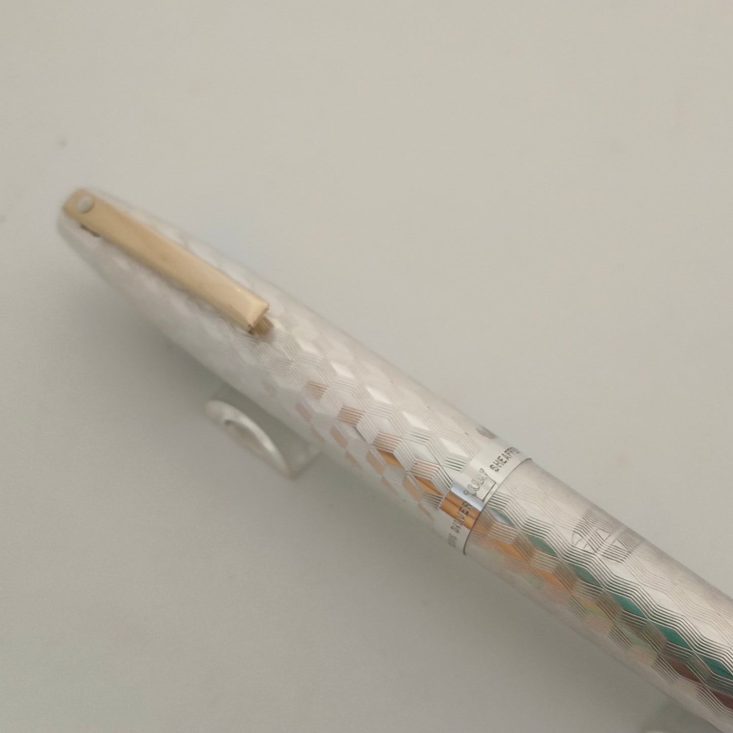 Sheaffer Imperial 834 Fountain Pen - Sterling Marquetry Pattern