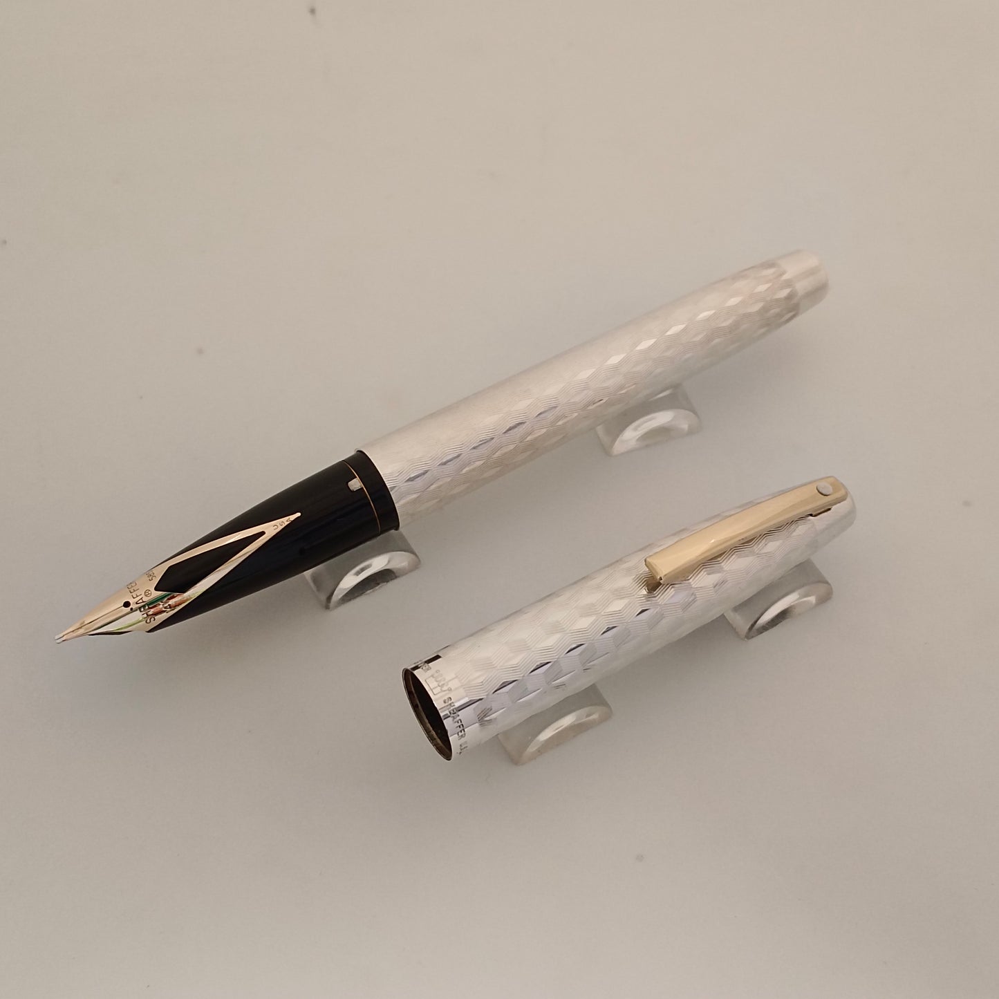 Sheaffer Imperial 834 Fountain Pen - Sterling Marquetry Pattern