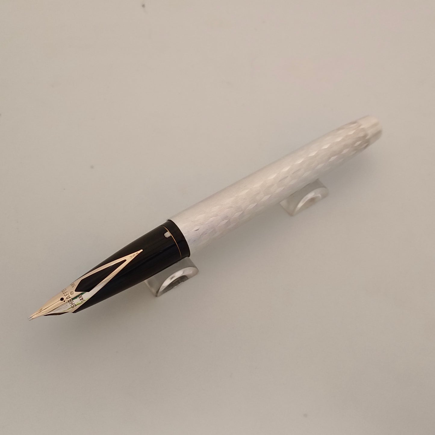 Sheaffer Imperial 834 Fountain Pen - Sterling Marquetry Pattern