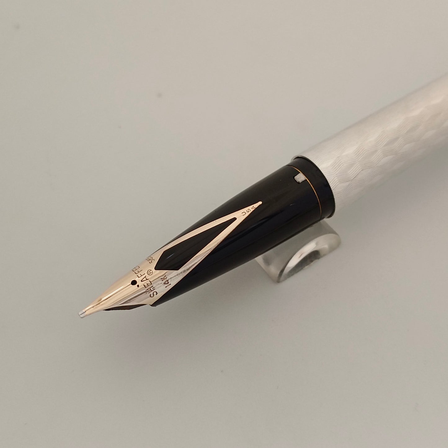 Sheaffer Imperial 834 Fountain Pen - Sterling Marquetry Pattern