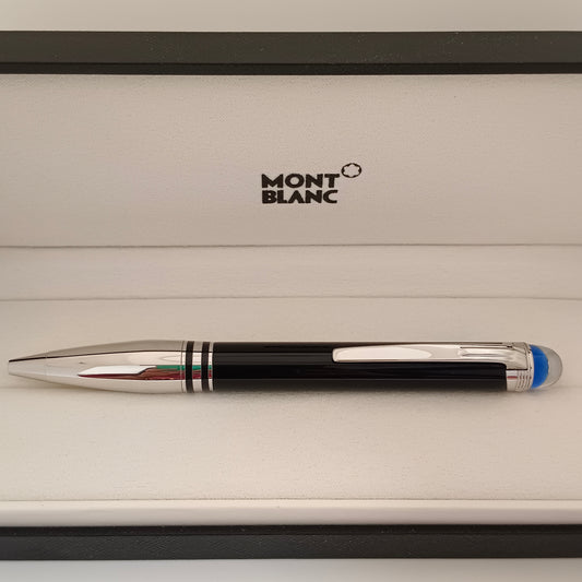 Montblanc Starwalker Doue Black Ballpoint Pen with Platinum Trim