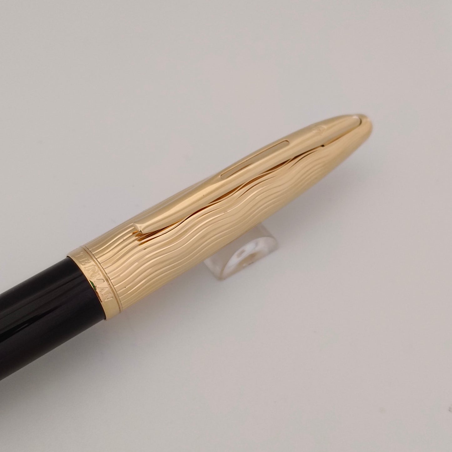 WATERMAN Carene Essential Black/Gold with Gold Trim Ballpoint Pen
