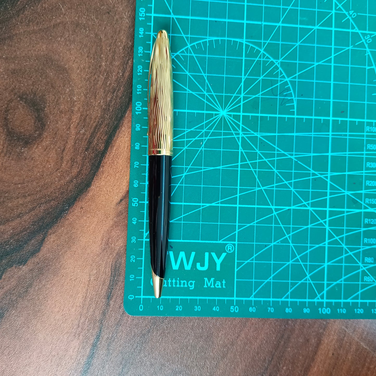 WATERMAN Carene Essential Black/Gold with Gold Trim Ballpoint Pen