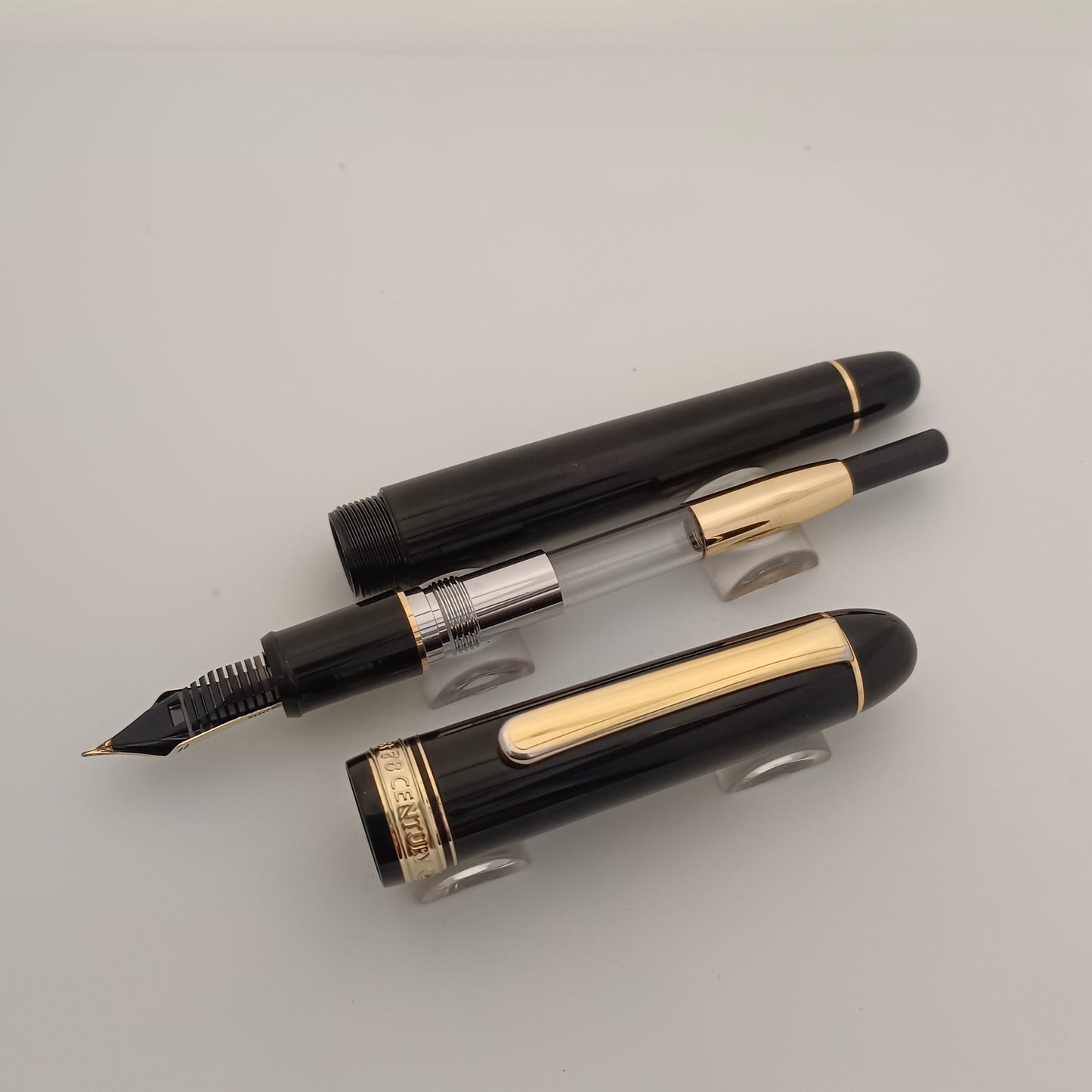 Platinum 3776 Century Fountain Pen - Black in Black GT