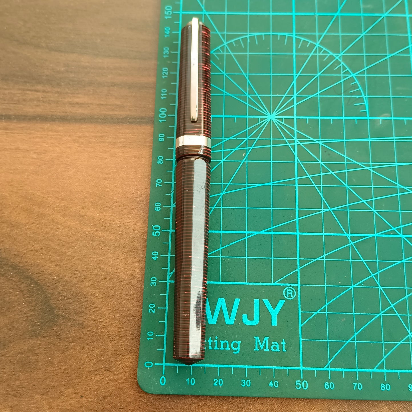 Visconti Wall Street Red Pearl Celluloid Fountain Pen