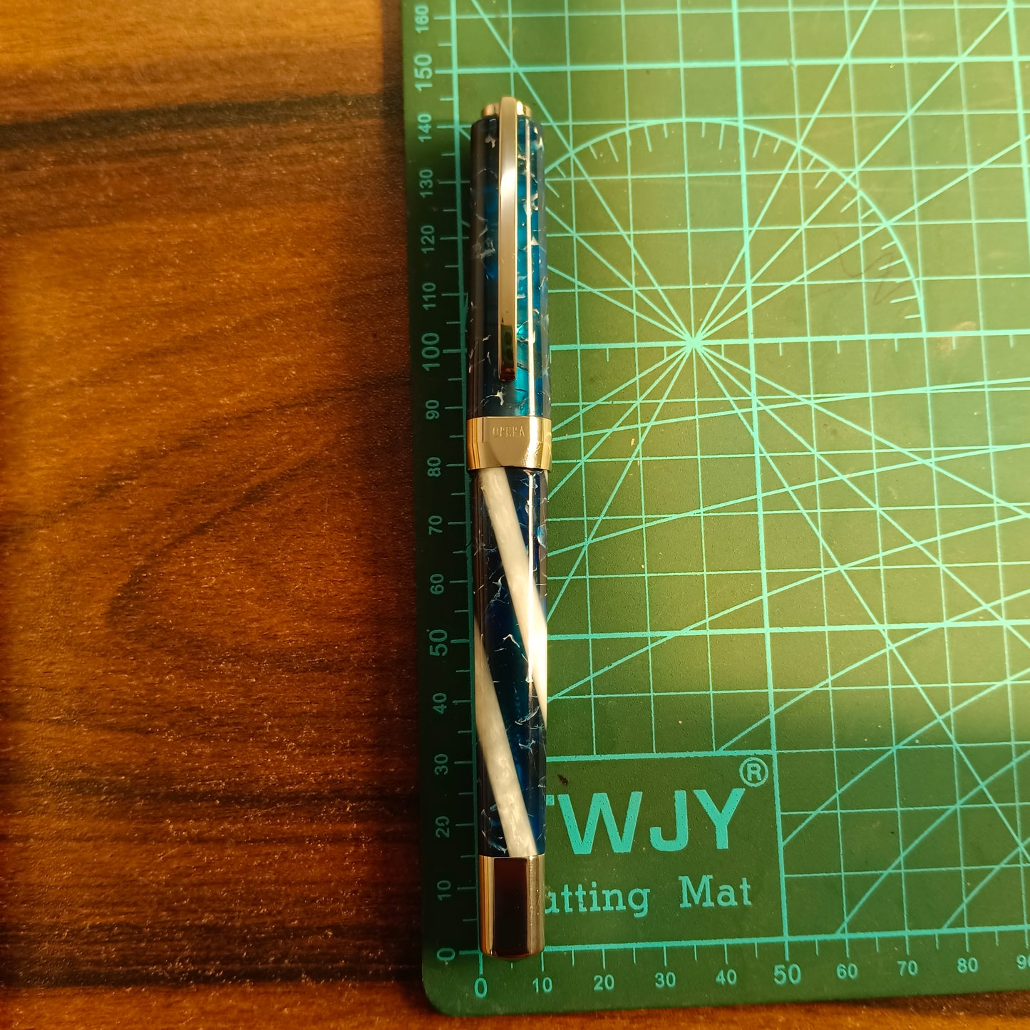 Visconti Opera Elements Blue Water Rollerball Pen - Made in Italy