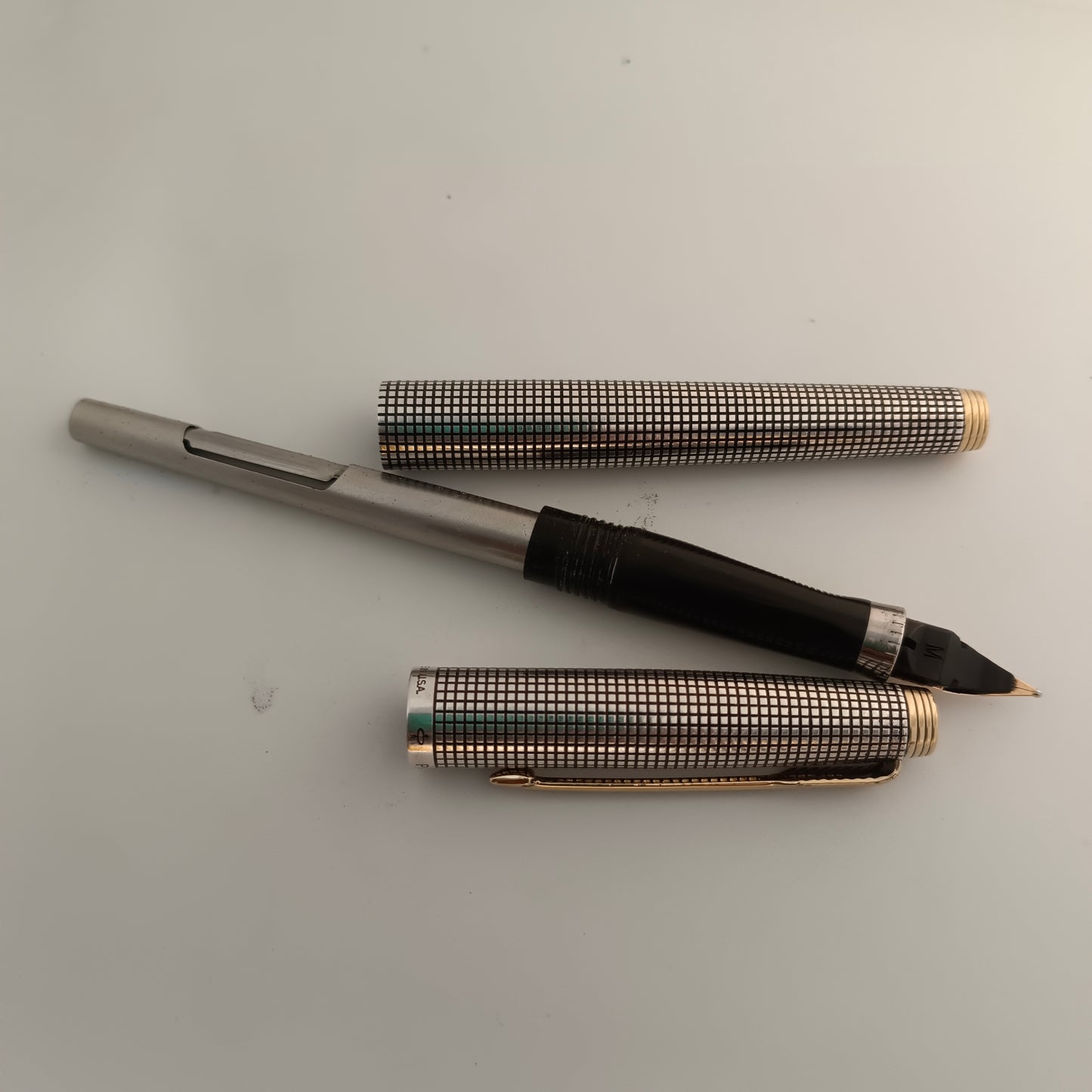 Parker 75 Cisele Fountain Pen with Sterling Silver Made in USA