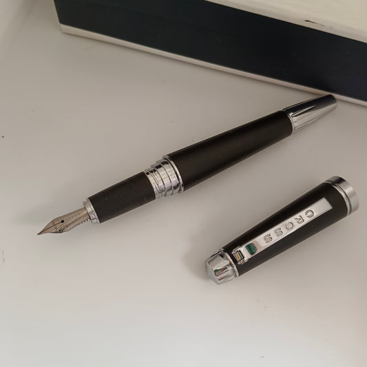 Cross C Series Performance Black/Silver Plated Fountain Pen