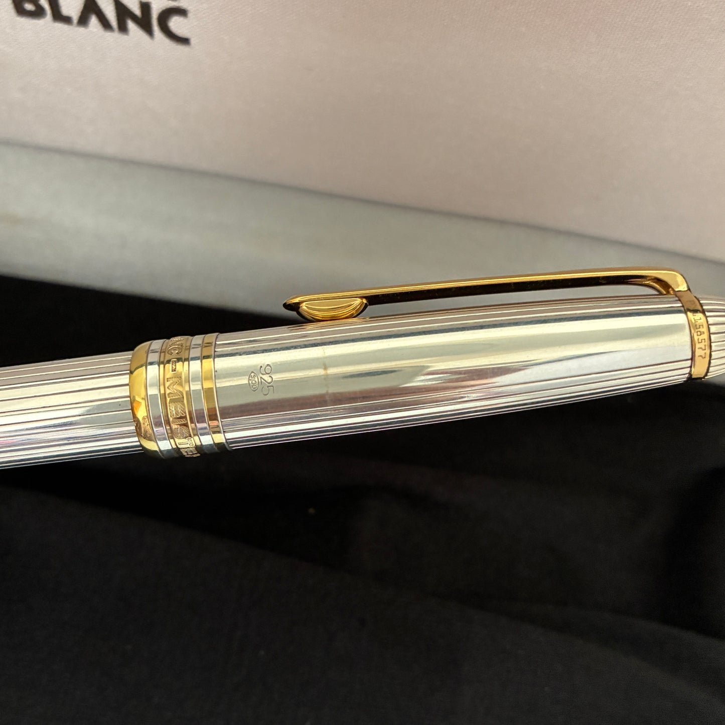 Montblanc Meisterstuck Sterling Silver Solitaire Classique Fountain Pen
