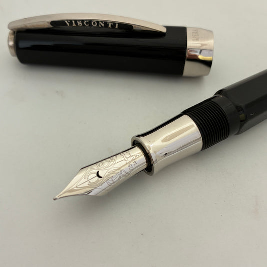 Visconti Opera Black Guilloche Fountain Pen