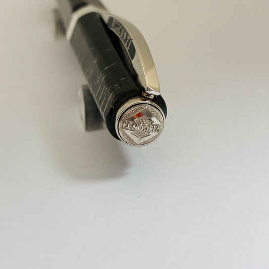 Visconti Wall Street Pearl Grey Celluloid Ballpoint Pen