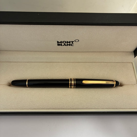 Montblanc Meisterstuck Rollerball Pen- Black with Gold Trim
