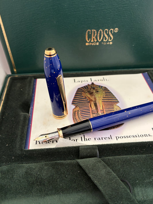 Cross Townsend Lapis Lazuli Lacquer Fountain Pen- GT