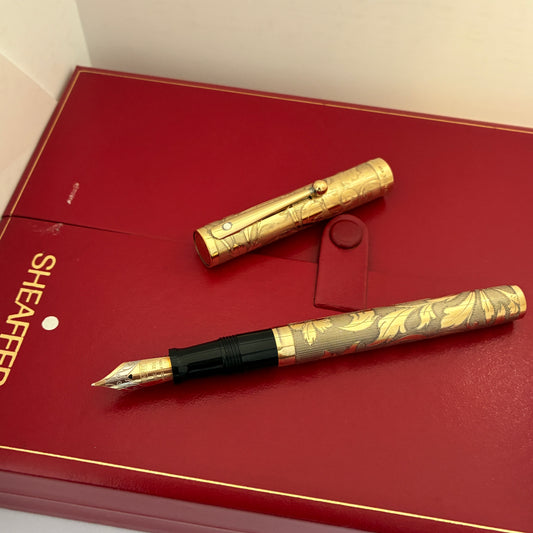 Sheaffer Nostalgia Fountain Pen - Vermeil Etched