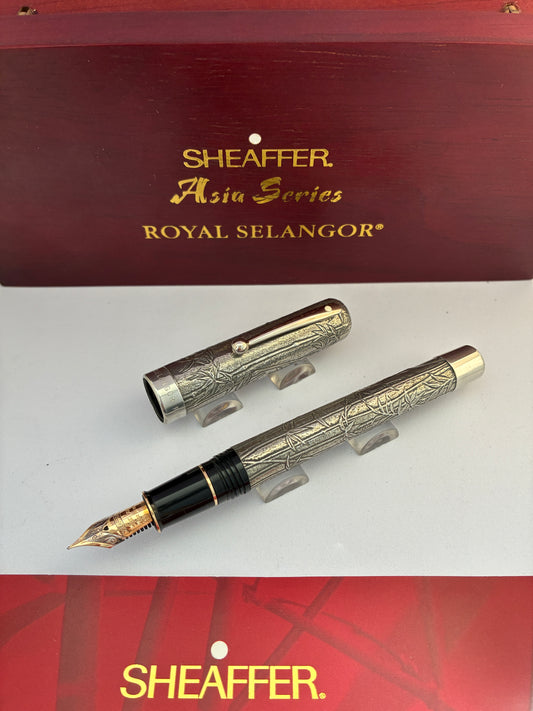 Sheaffer Royal Selangor Pewter "Bamboo" Fountain Pen