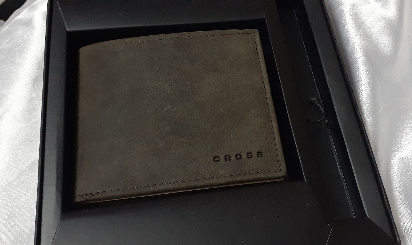 Only Cross Men Genuine Brown Leather Wallet 2 Big Solt + (8 Card Slots)