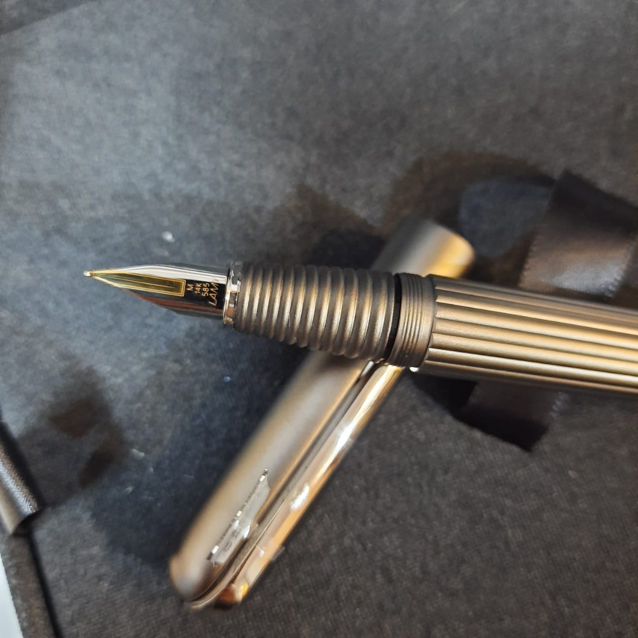 Lamy Imporium Titanium Fountain Pen 14Kt Medium