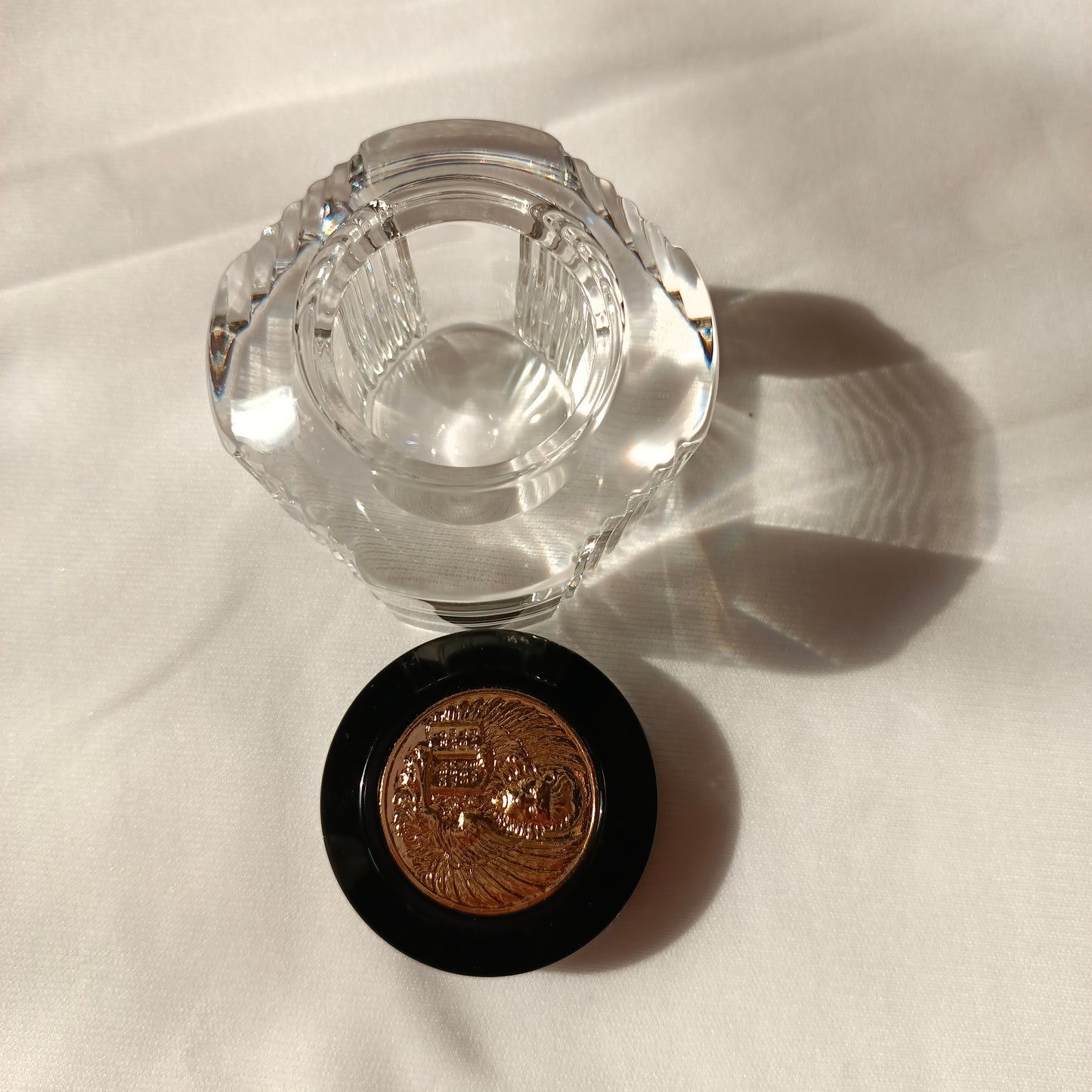 Visconti Crystal Venetia Vermeil Inkwell