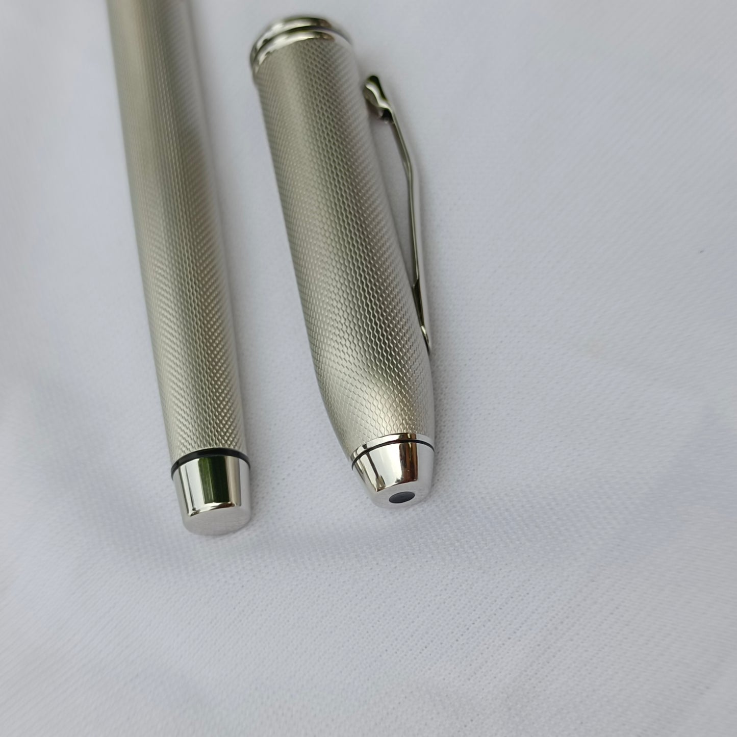 Cross Special Edition Brushed Platinum Plated Fountain Pen 18K Gold nib