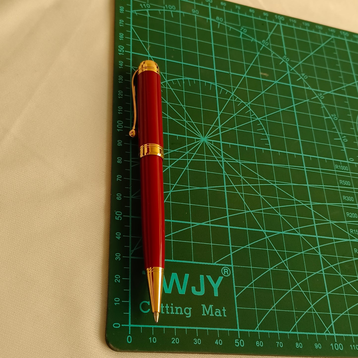 Aurora Talentum Burgundy Ballpoint Pen with Gold Trim