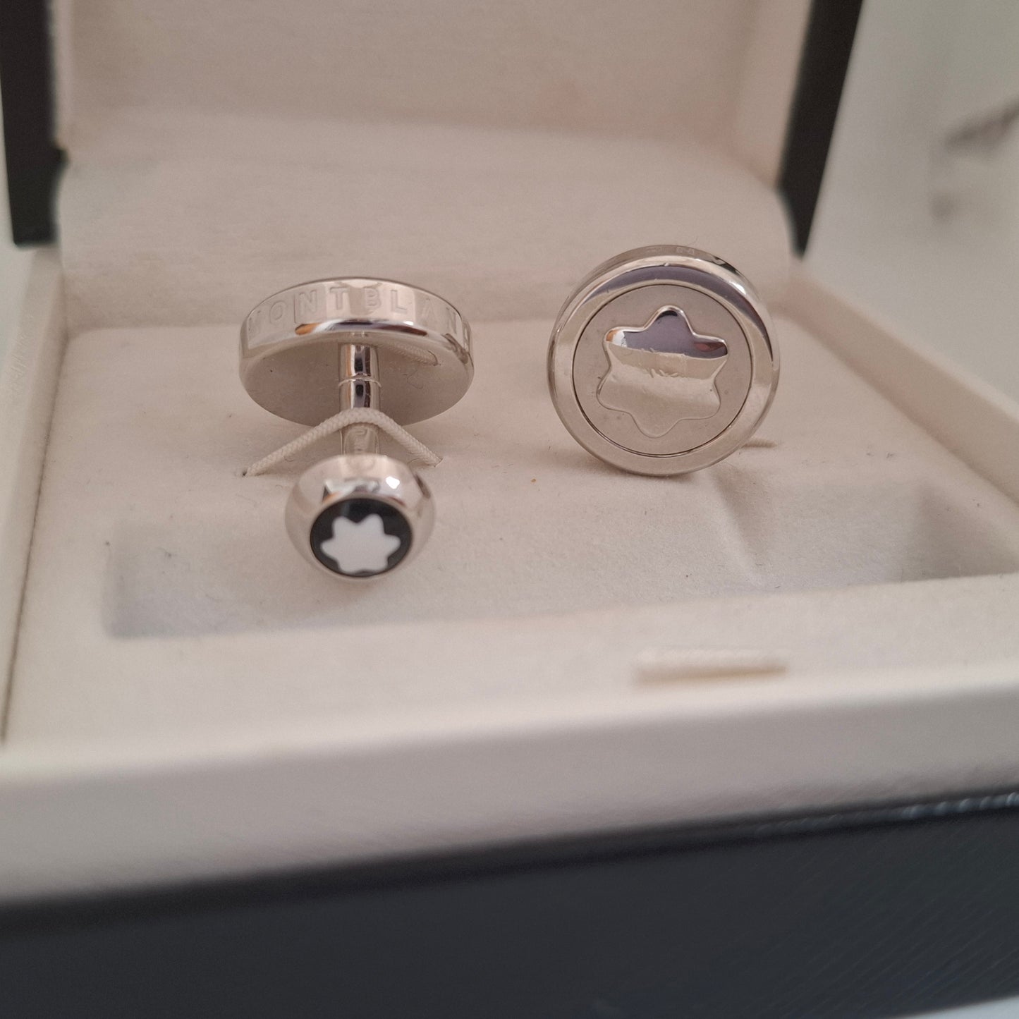 Montblanc onyx Heritage Cufflinks