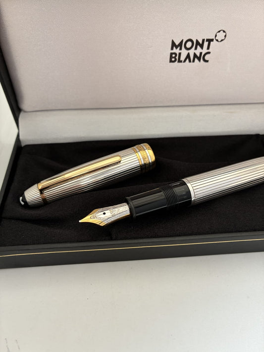Montblanc Meisterstuck Solitaire Legrand 925 Sterling Silver Fountain Pen