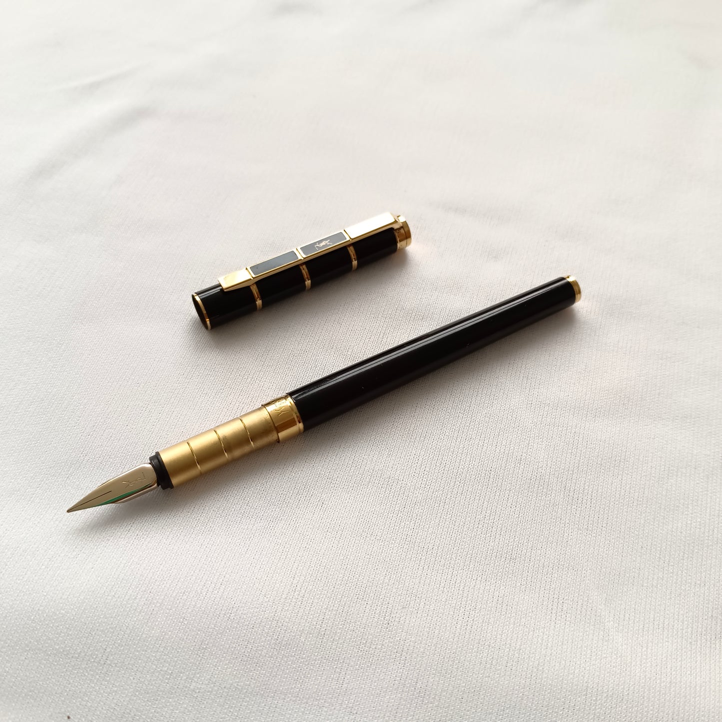 Vintage YSL - Yves Saint Laurent luxury black fountain pen