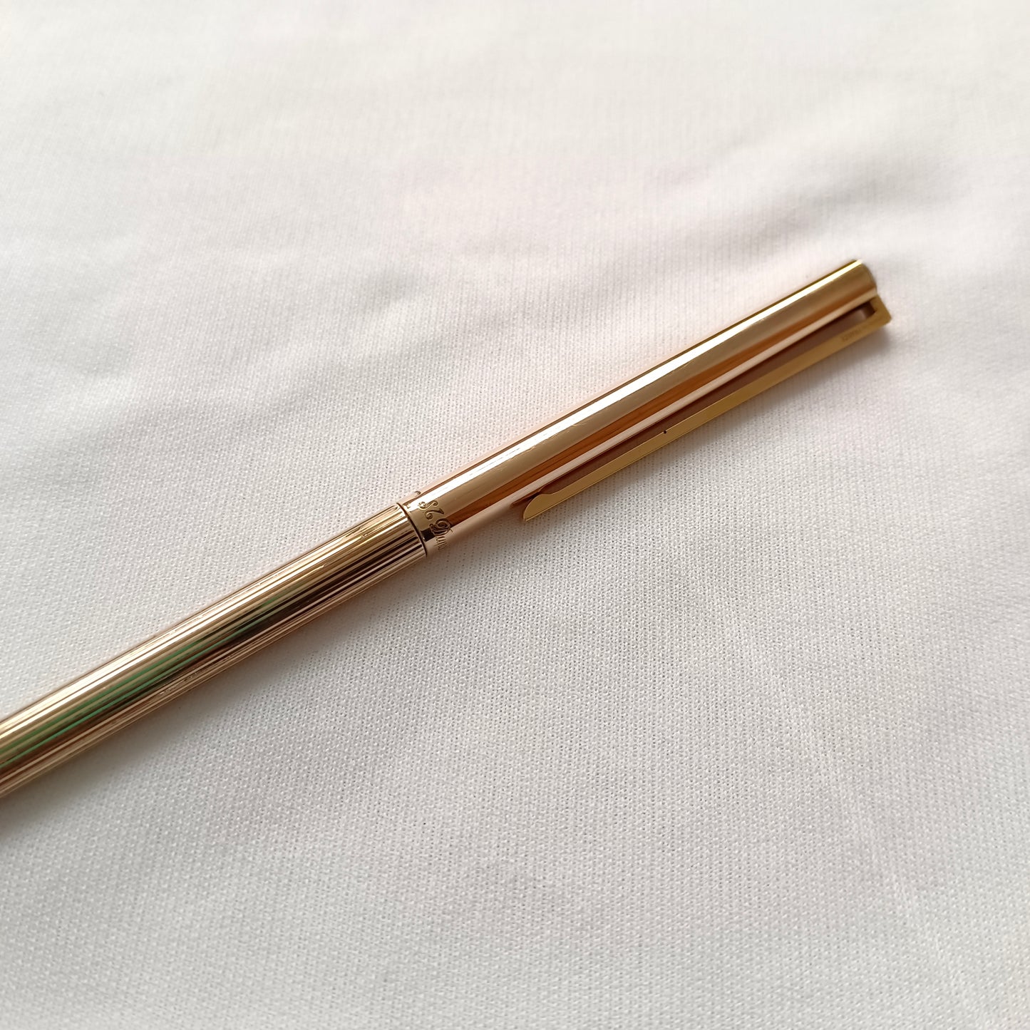 St Dupont Sterling Silver 925 Vermeil Ballpoint Pen Made in France