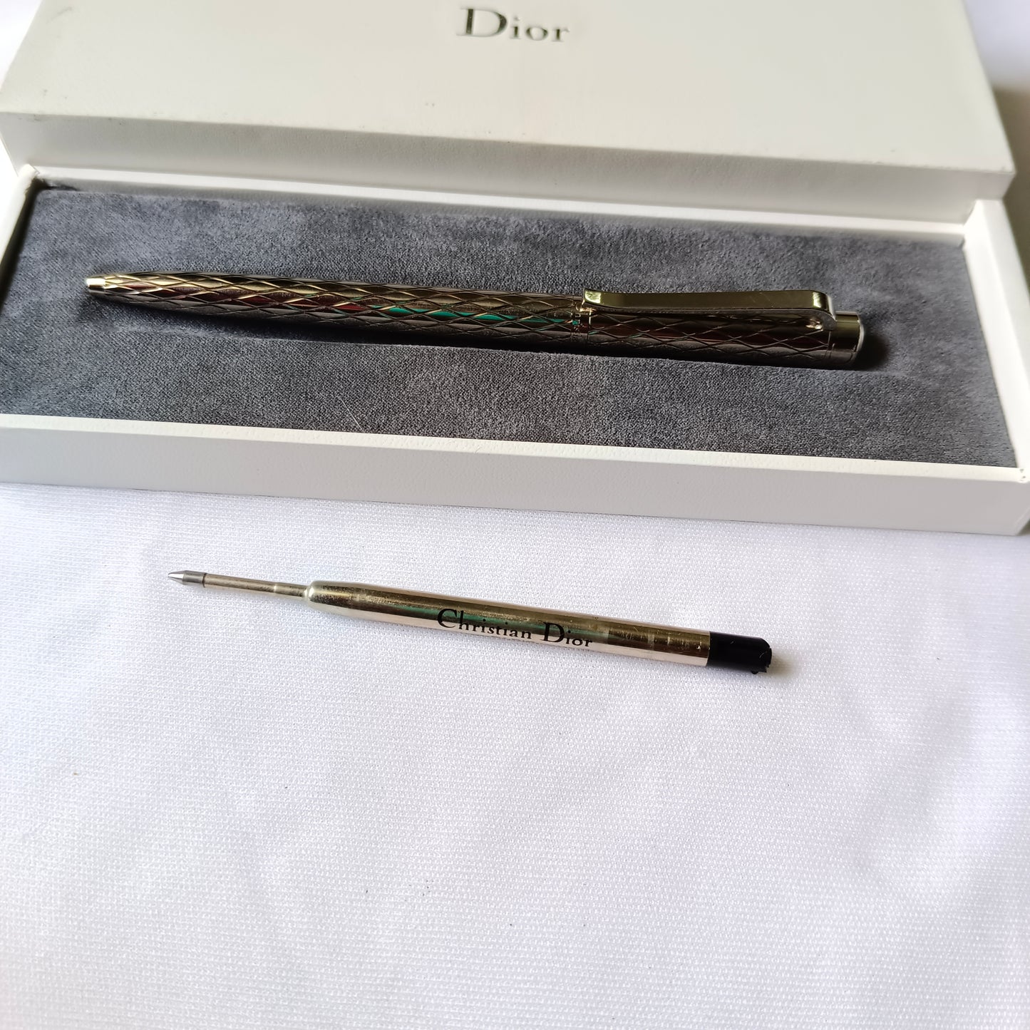 Christian Dior Silver Plated Classic Ballpoint Pen