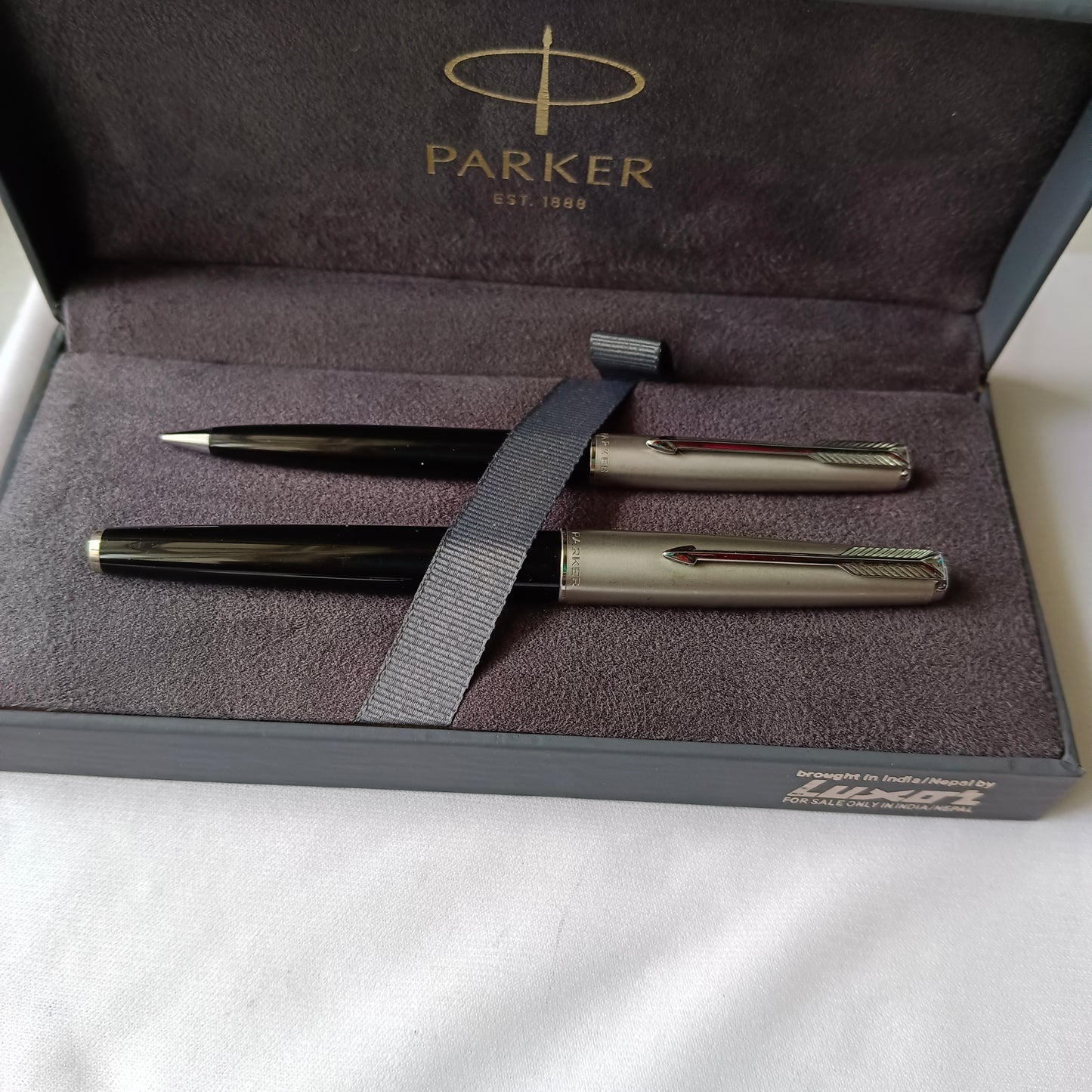Parker 61 Black With Steel Cap Fountain & Pencil Set