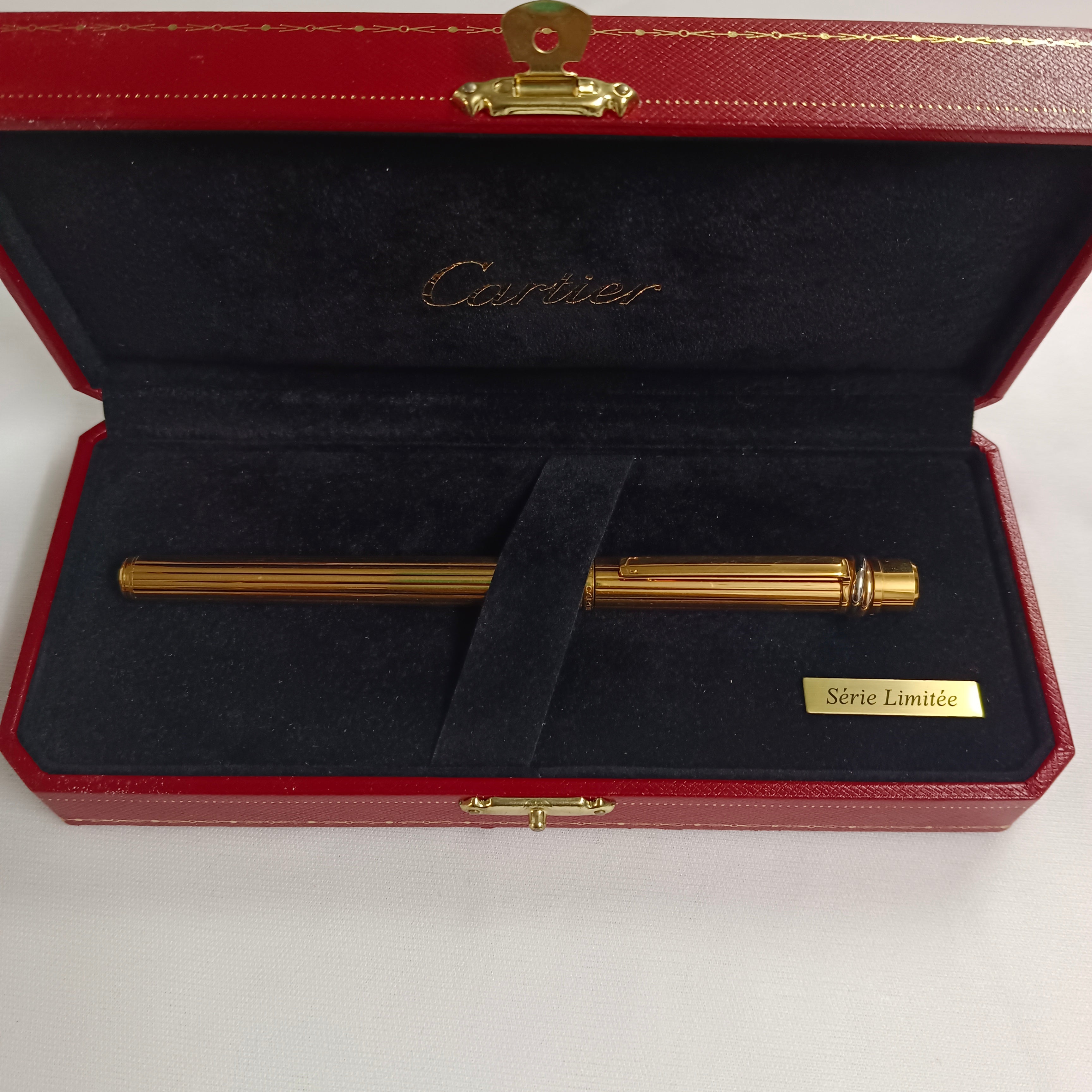 Must de Cartier Trinity Gold Plated Fountain Pen Vintage Pen Store