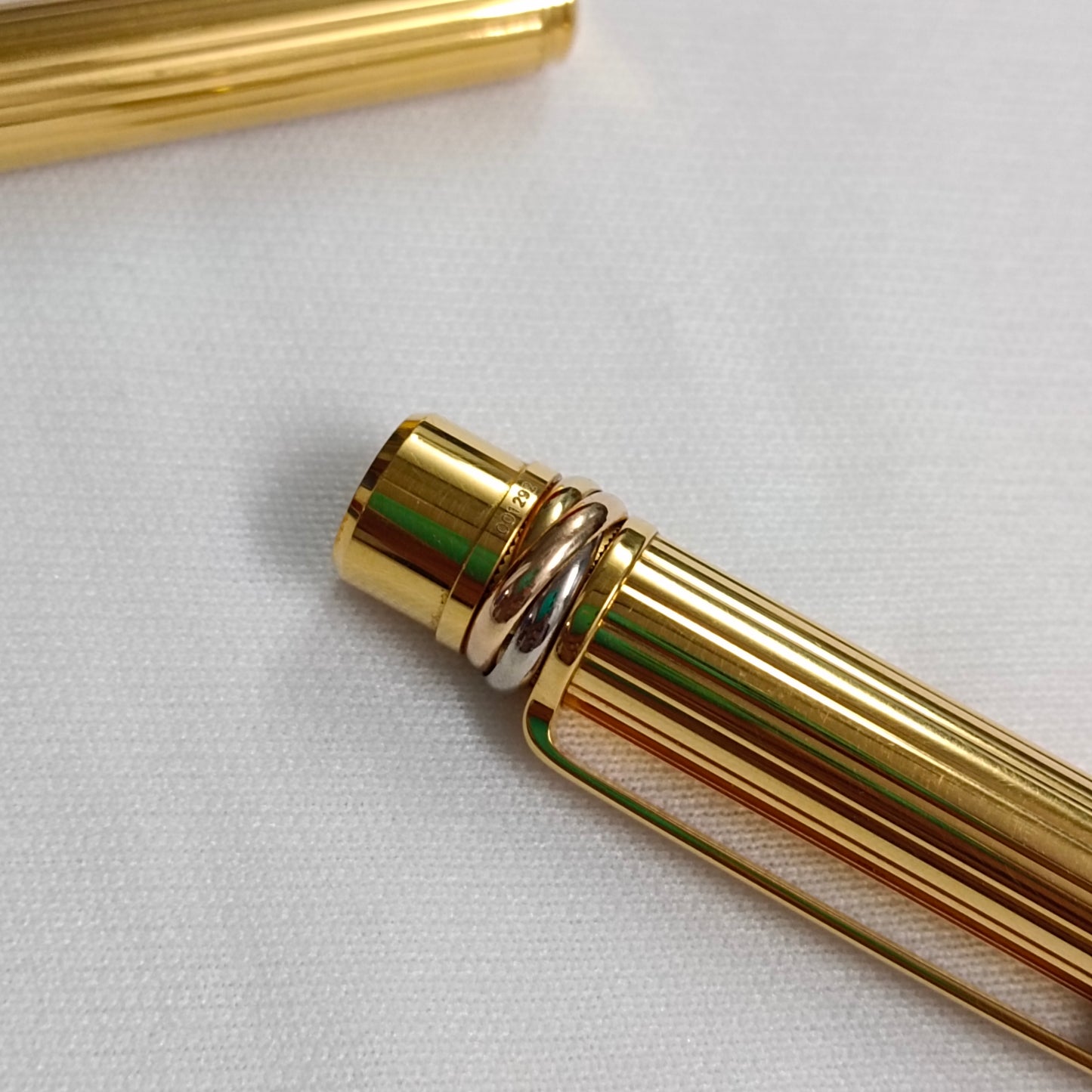 Must de Cartier Trinity Gold Plated Fountain Pen