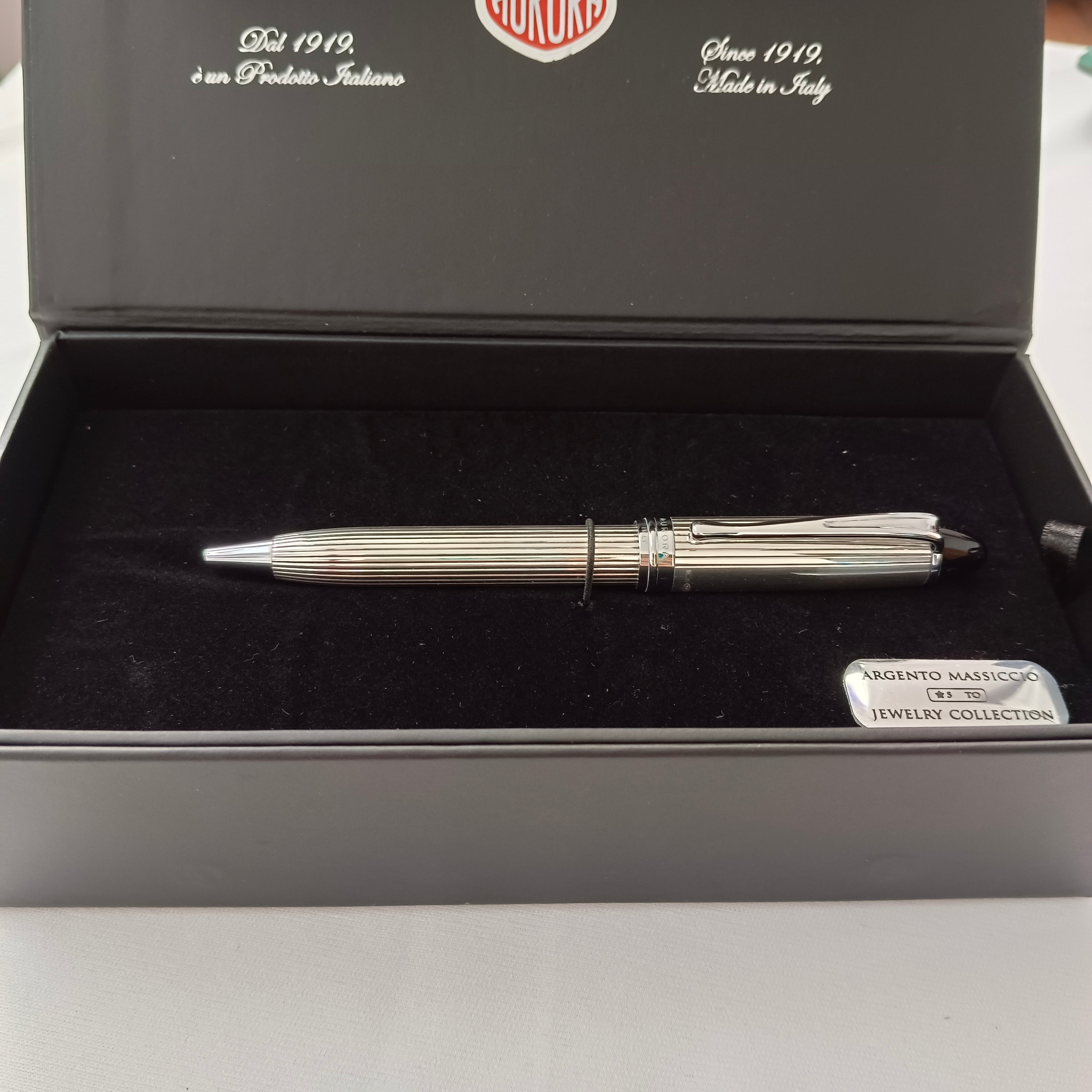 Aurora Ipsilon Silver Sterling Silver Ballpoint Pen – Vintage Pen Store