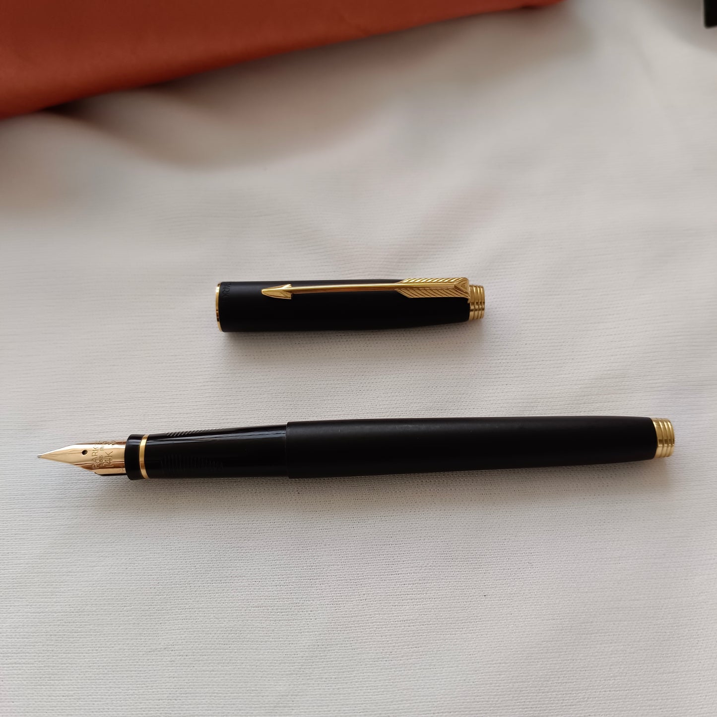Parker 75 Fountain Pen (France) - Matte Black, Gold plated Trim