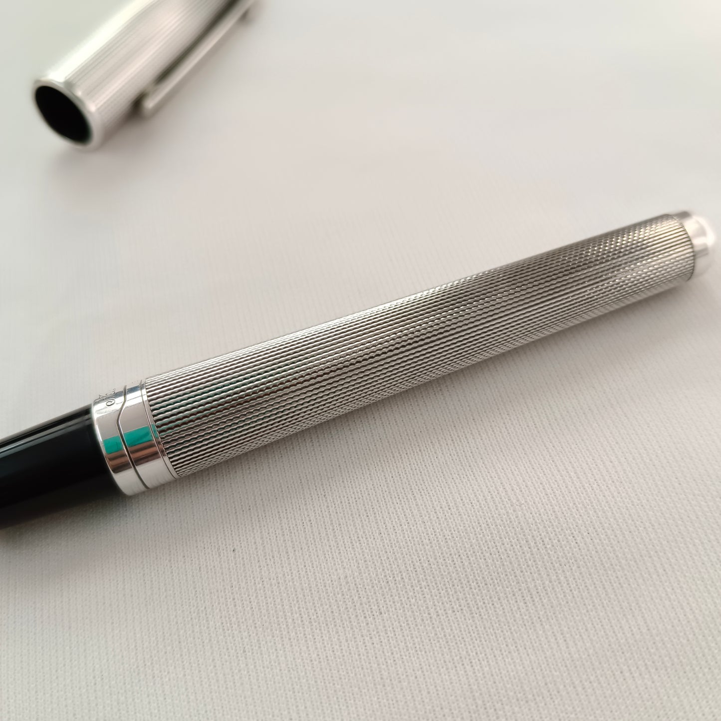 S.T. Dupont Orpheo Olympio 480101 Silver Plated Fountain Pen