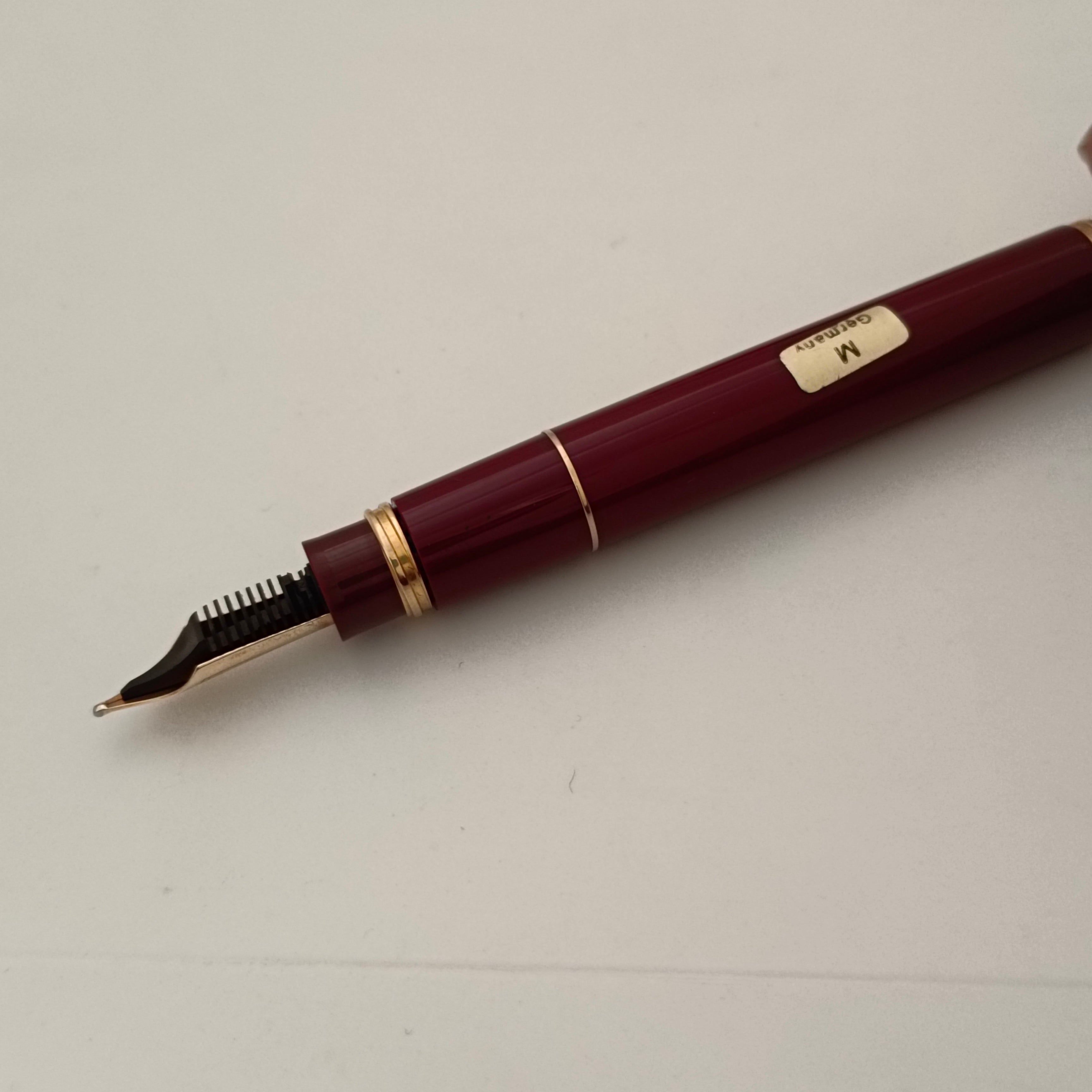 Montblanc Meisterstuck 114 Bordeaux Mozart Fouuntain Pen Vintage