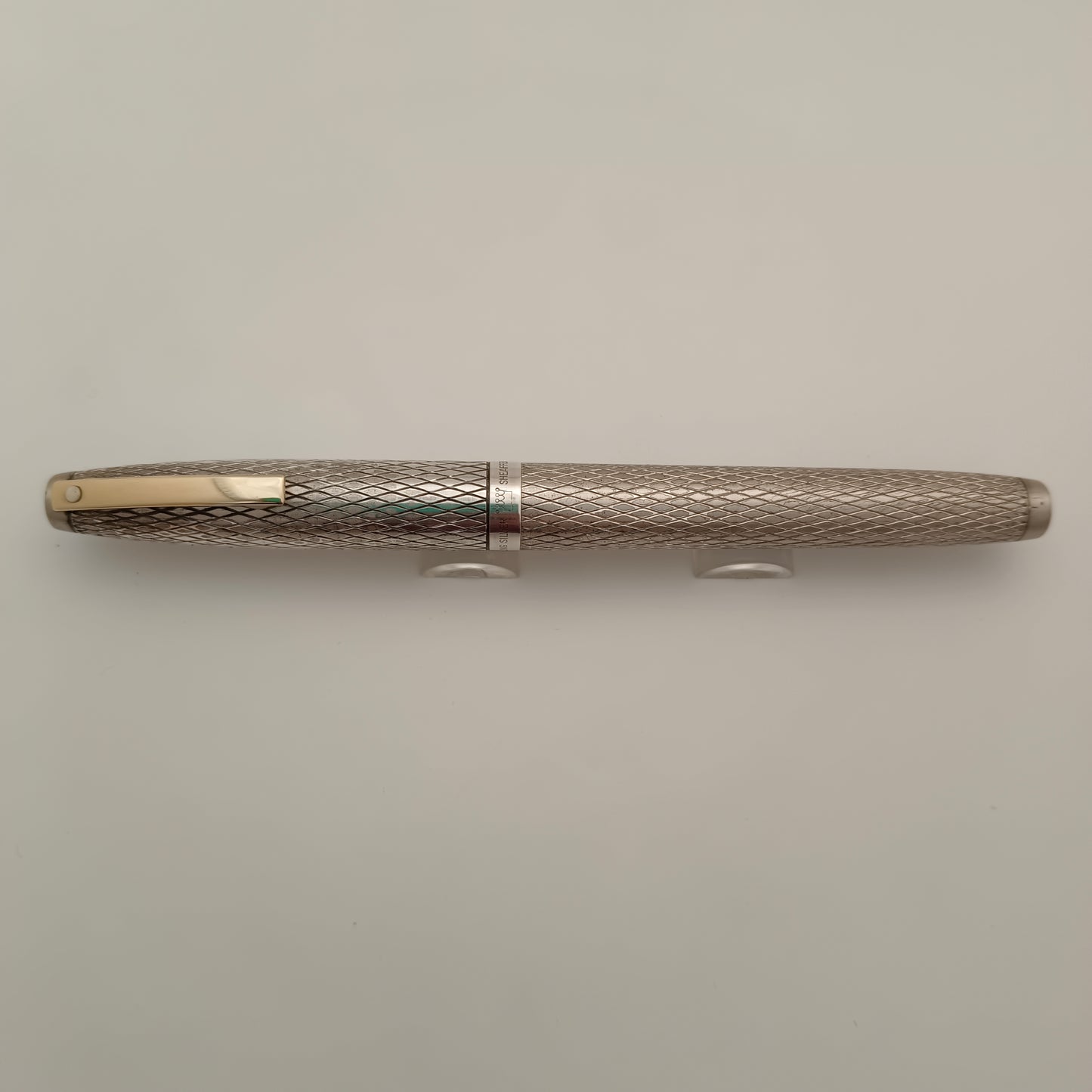 Sheaffer imperial sterling silver diamond pattern fountain pen