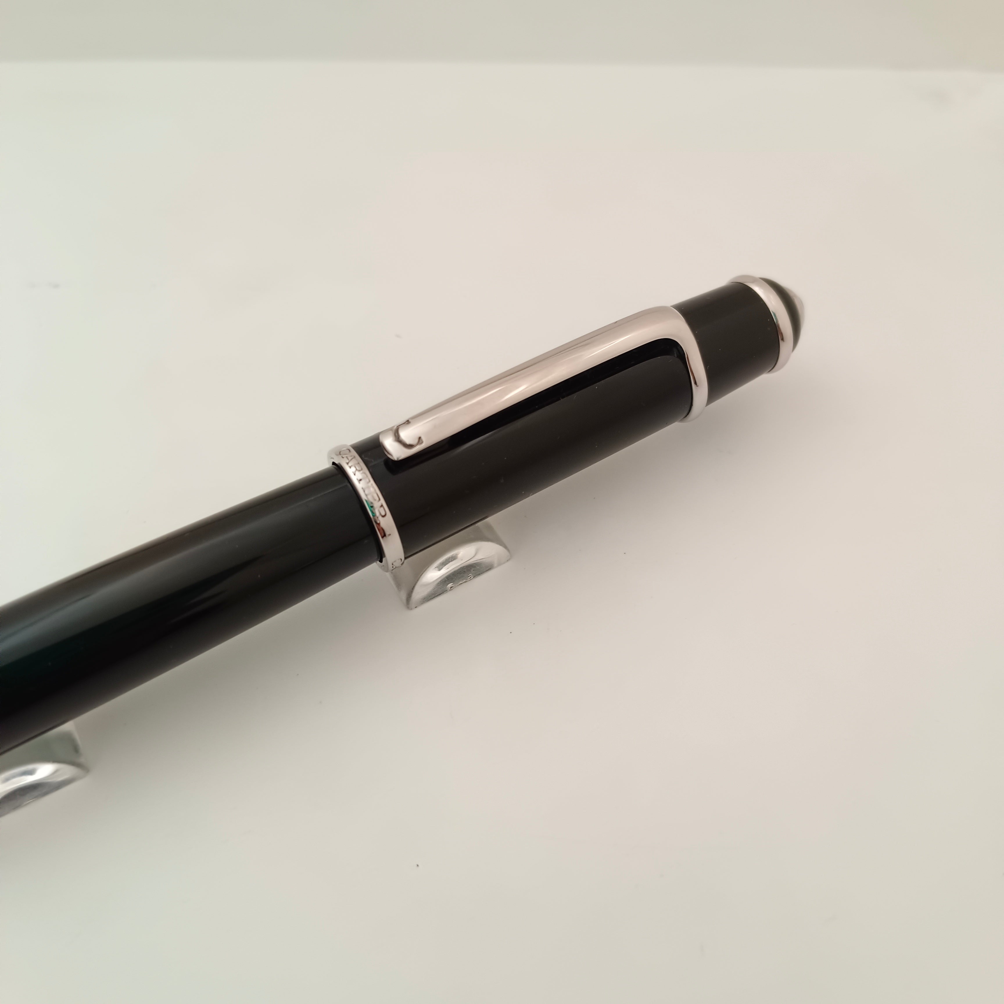 Cartier Diabolo Black Rollerball Pen with Platinum Trim Vintage