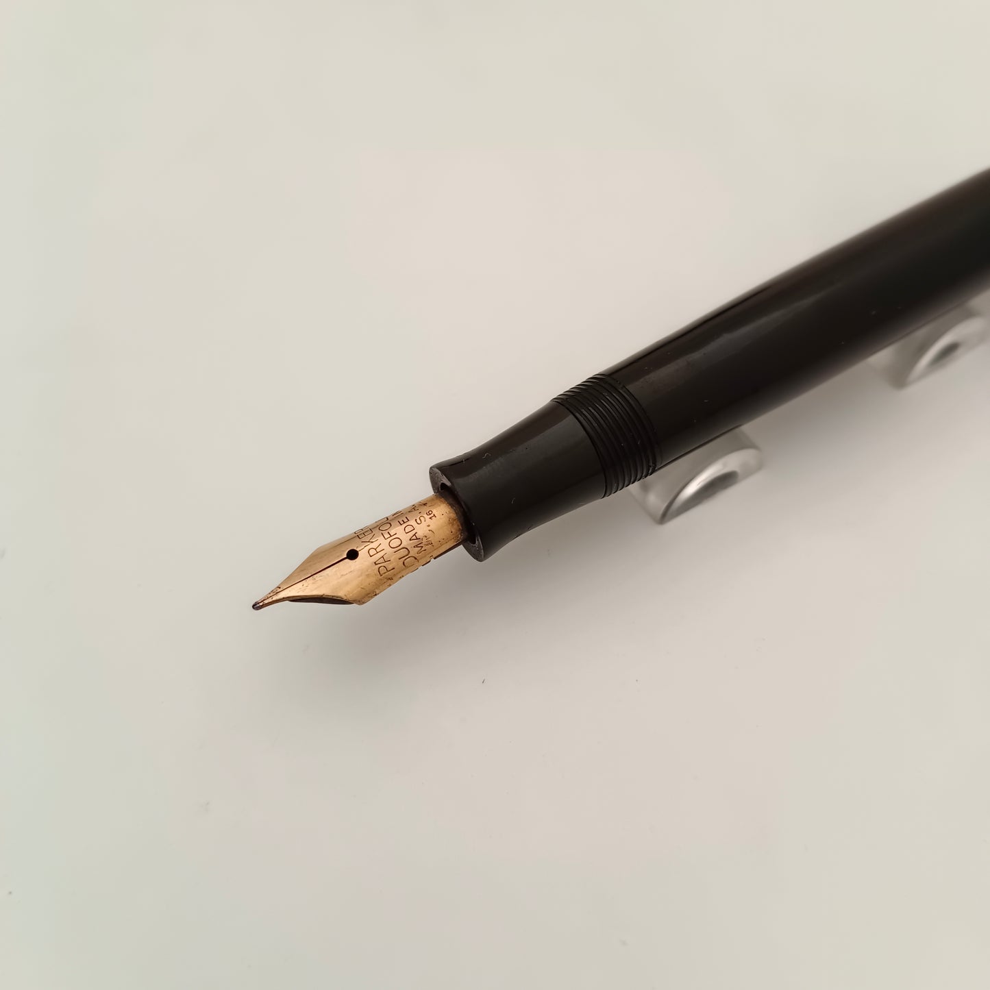 Vintage Parker Duofold Black with Gold trim Fountain Pen