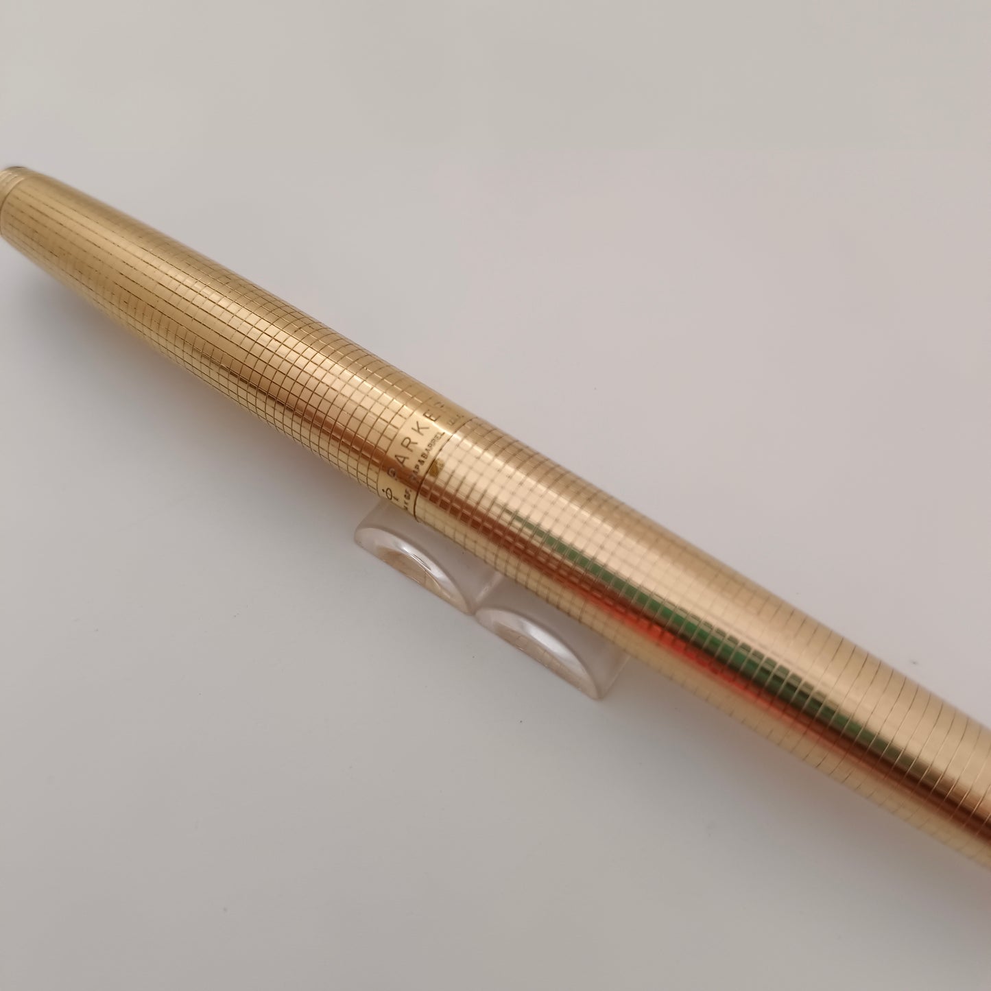 Vintage Parker 75 Gold Plated Insignia 14kt Gold Nib Fountain Pen