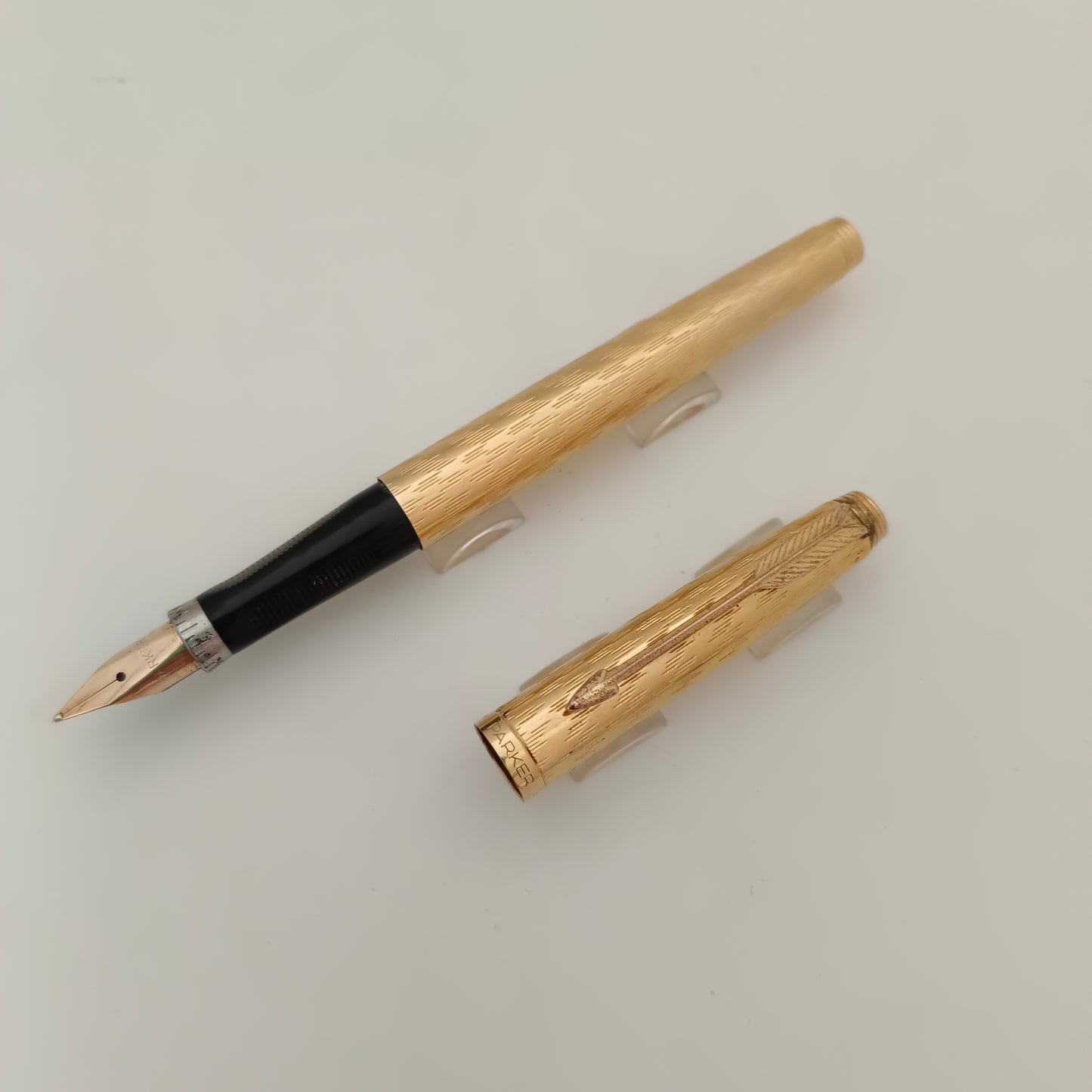 Vintage Parker 75 Flamne Gold Plated Fountain Pen