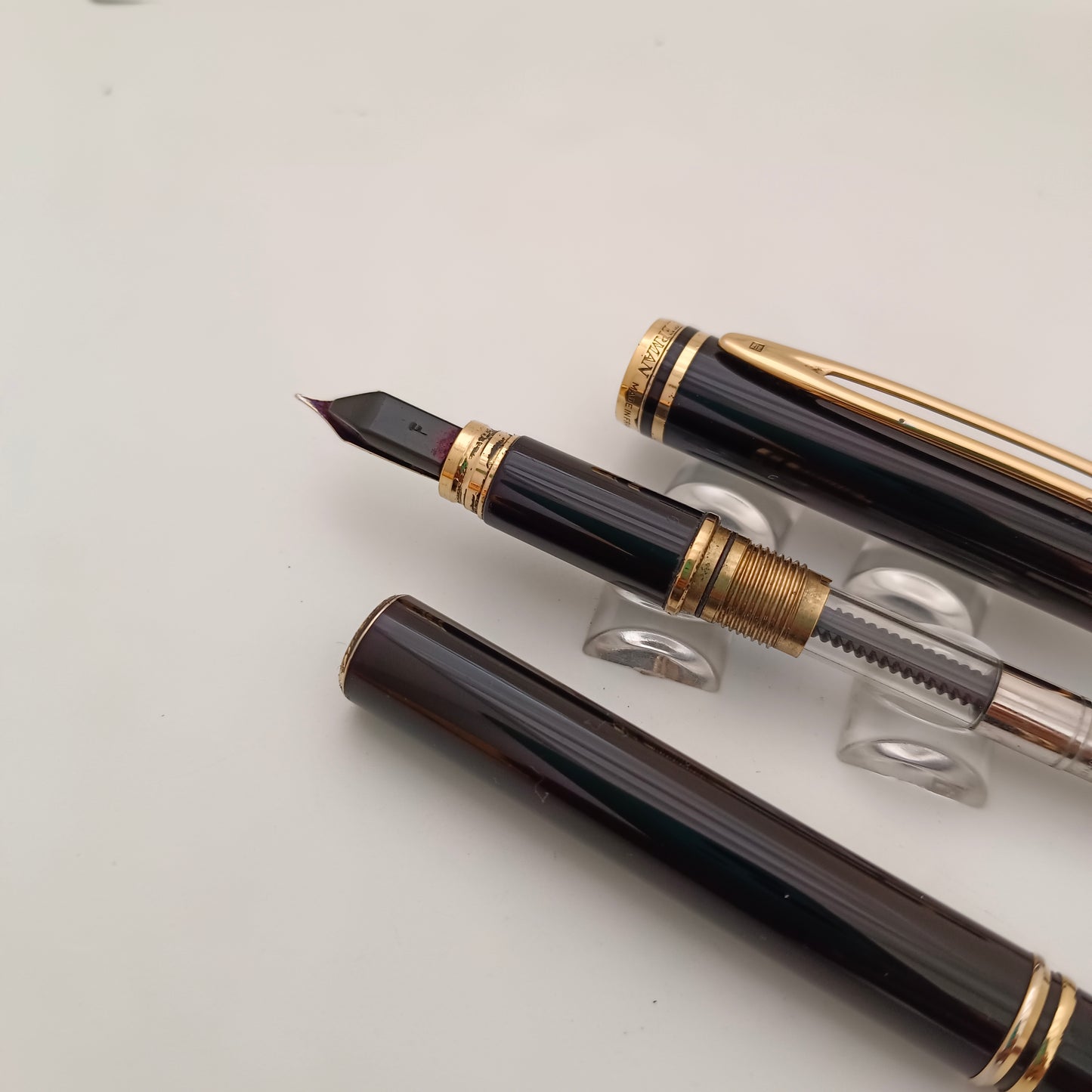 Waterman Ideal Le man 100 Black Gold trims Fountain Pen