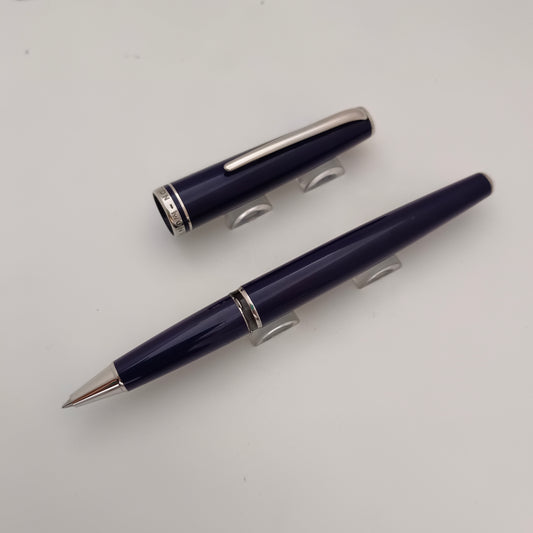 Montblanc Generation Blue Platinum Trim Rollerball Pen