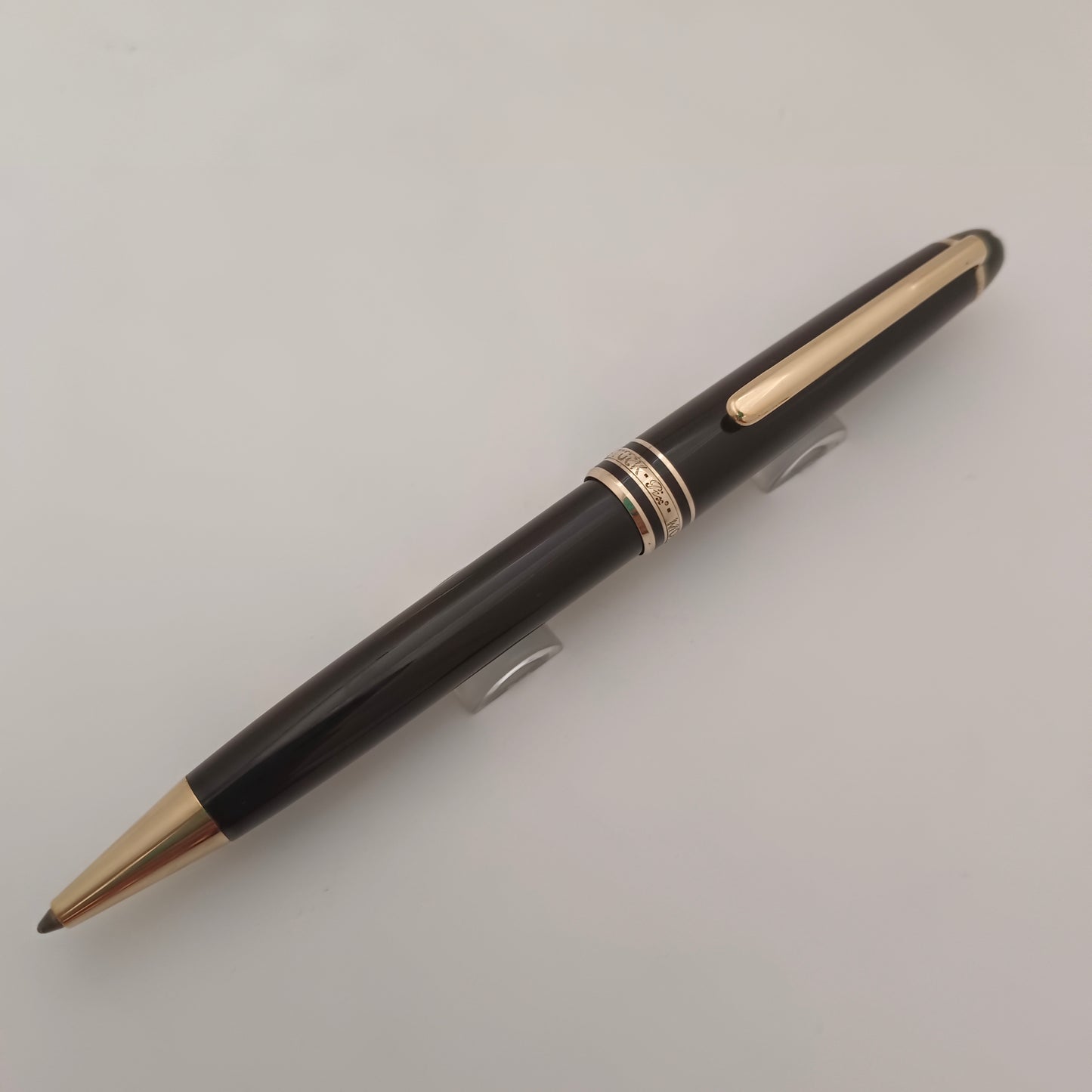 Montblanc Meisterstuck Black Classique Ballpoint Pen with Gold Trim