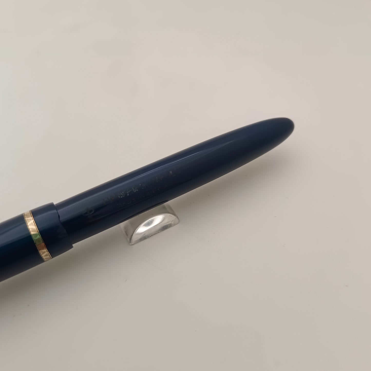 Vintage Parker Slimfold Duofold Blue with Gold Trim Fountain Pen