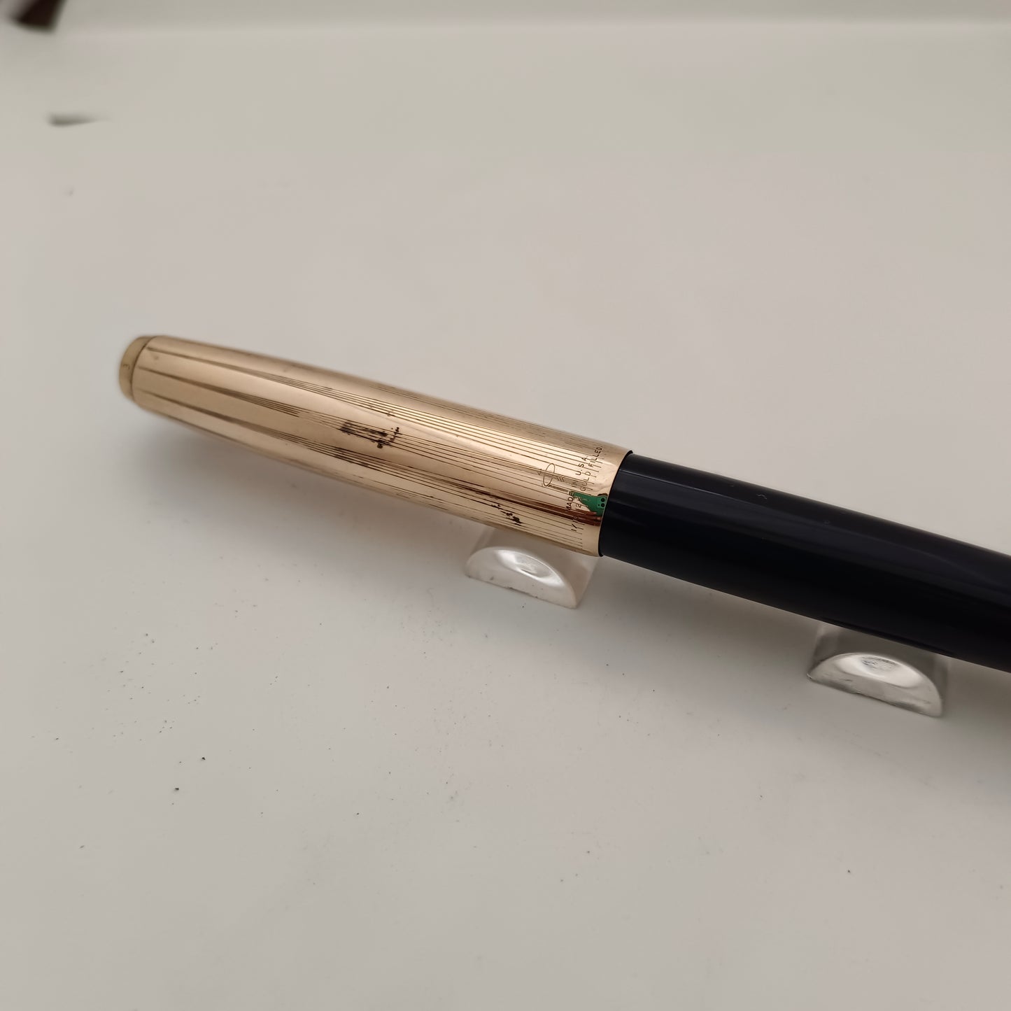 Vintage Parker 51 Blue with Gold filled Fountain Pen