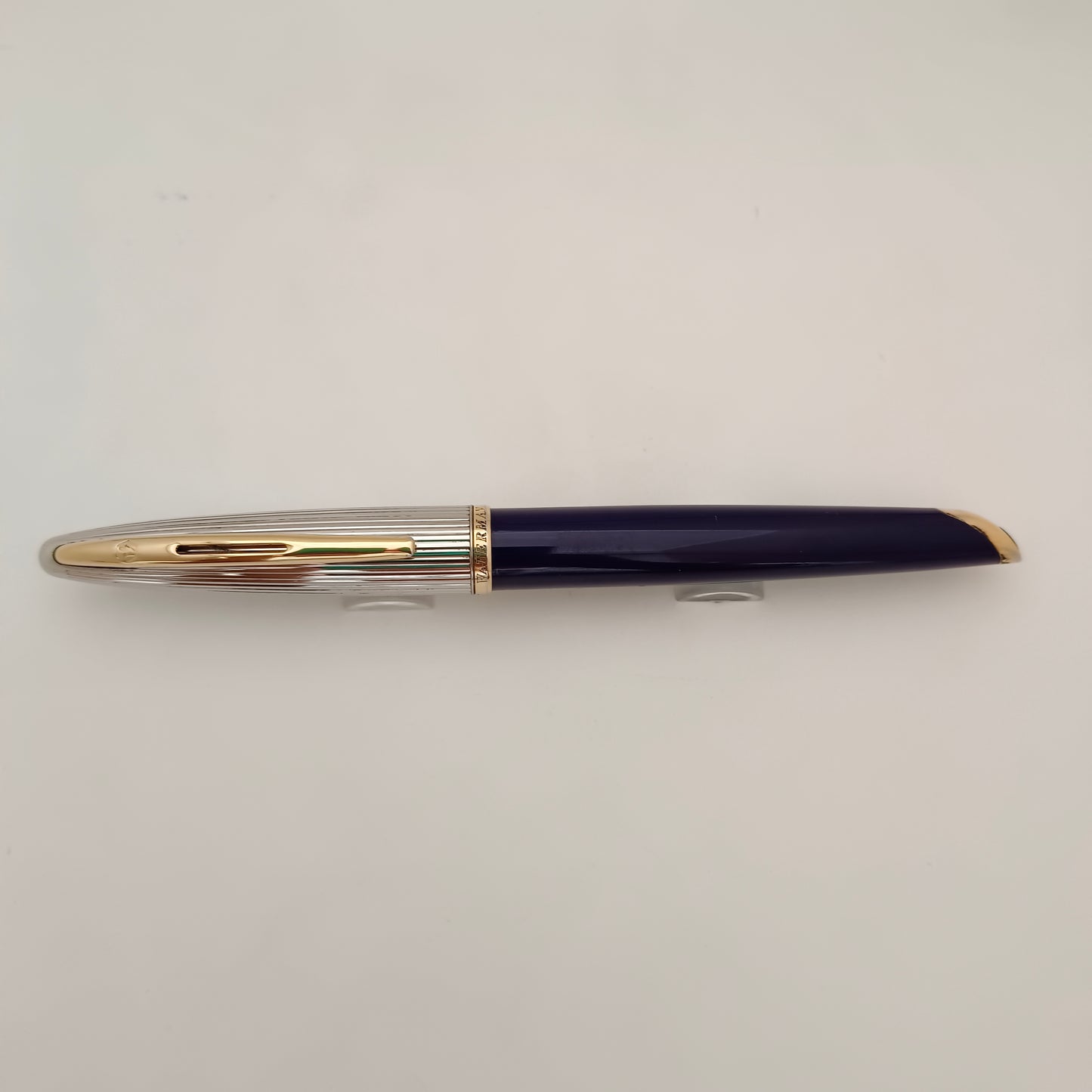 Waterman Carene Deluxe Blue Fountain Pen 18kt Medium Nib Made In France