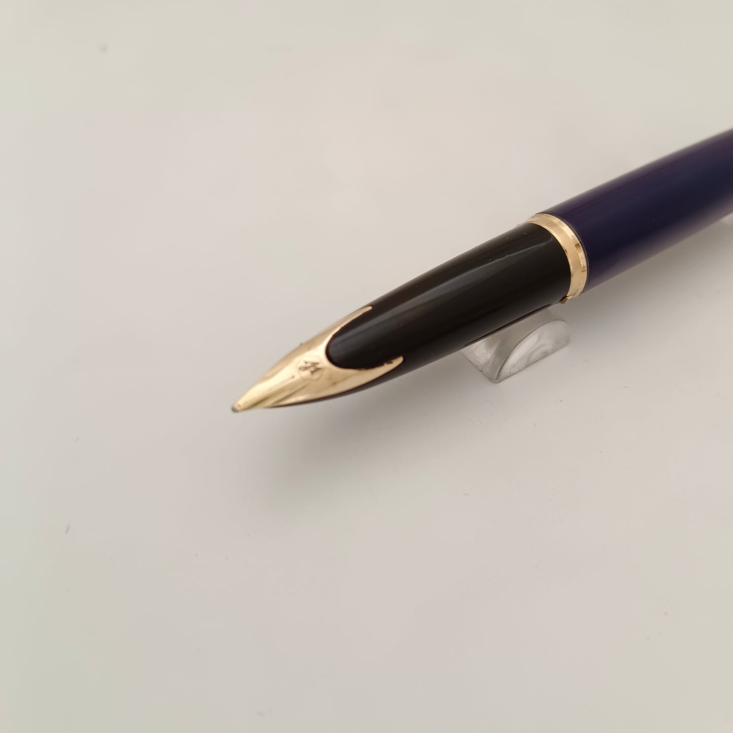 Waterman Carene Deluxe Blue Fountain Pen 18kt Medium Nib Made In France