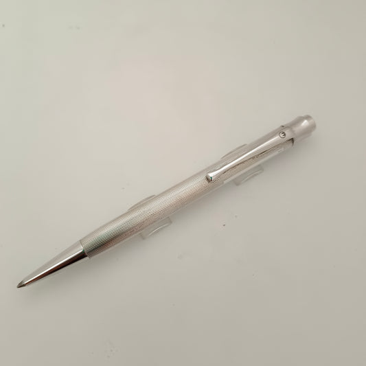 Waldmann Tango Sterling Silver 925 Barley Pattern Push Mechanism Ball Pen