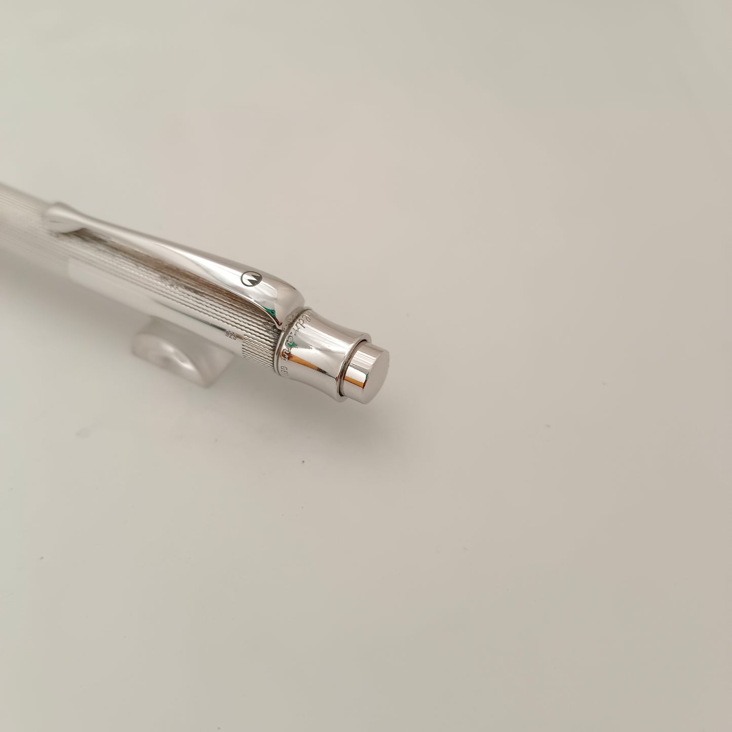 Waldmann Tango Sterling Silver 925 Barley Pattern Push Mechanism Ball Pen